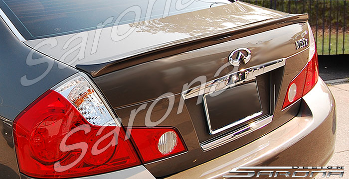 Custom Infiniti M35 Trunk Wing  Sedan (2006 - 2007) - $299.00 (Manufacturer Sarona, Part #IF-029-TW)